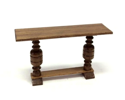 1/2" Scale Hall or Library Table, Mahogany